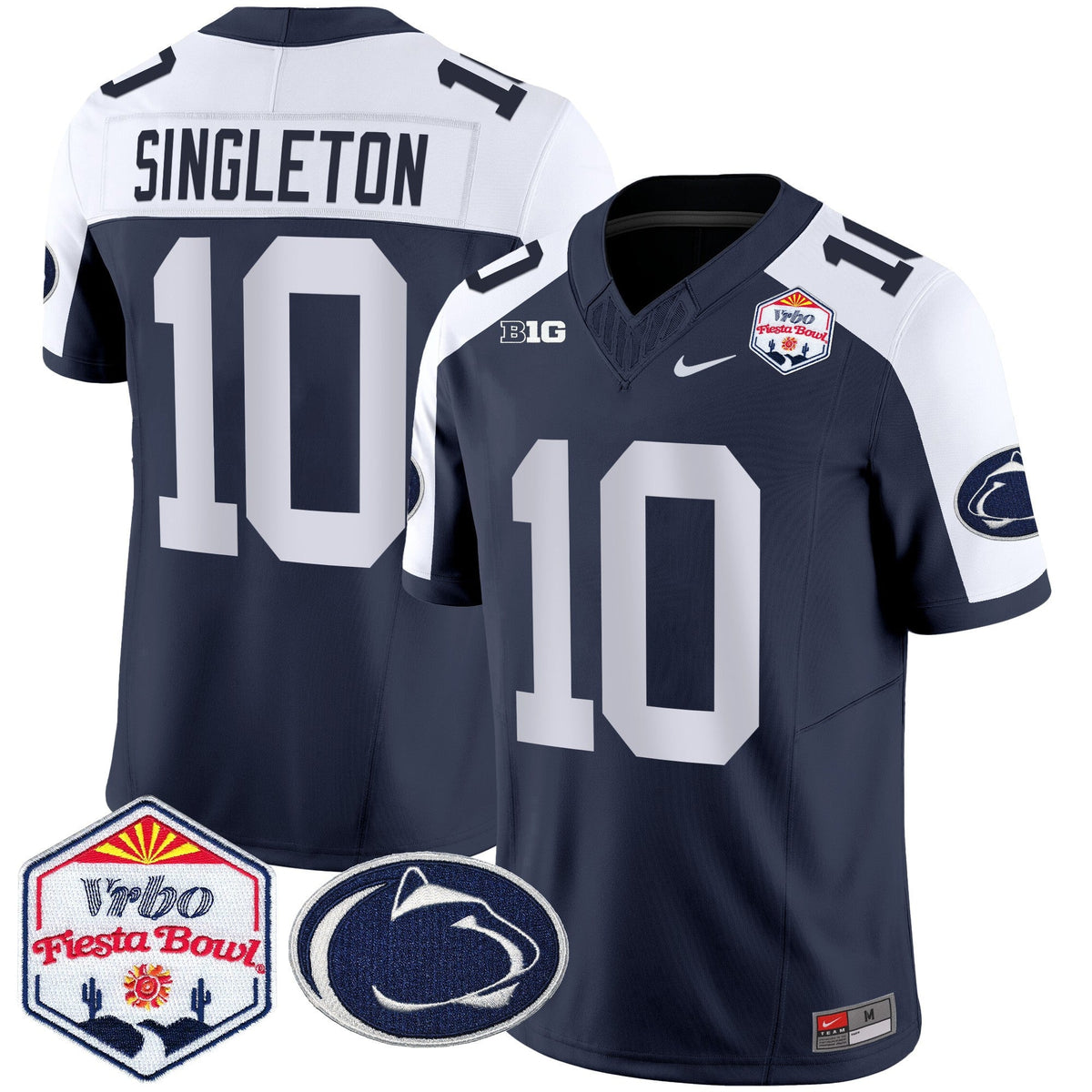 Men's Penn State Nittany Lions 2024 The Fiesta Bowl Patch Vapor Limited Jersey - All Stitched - image 2