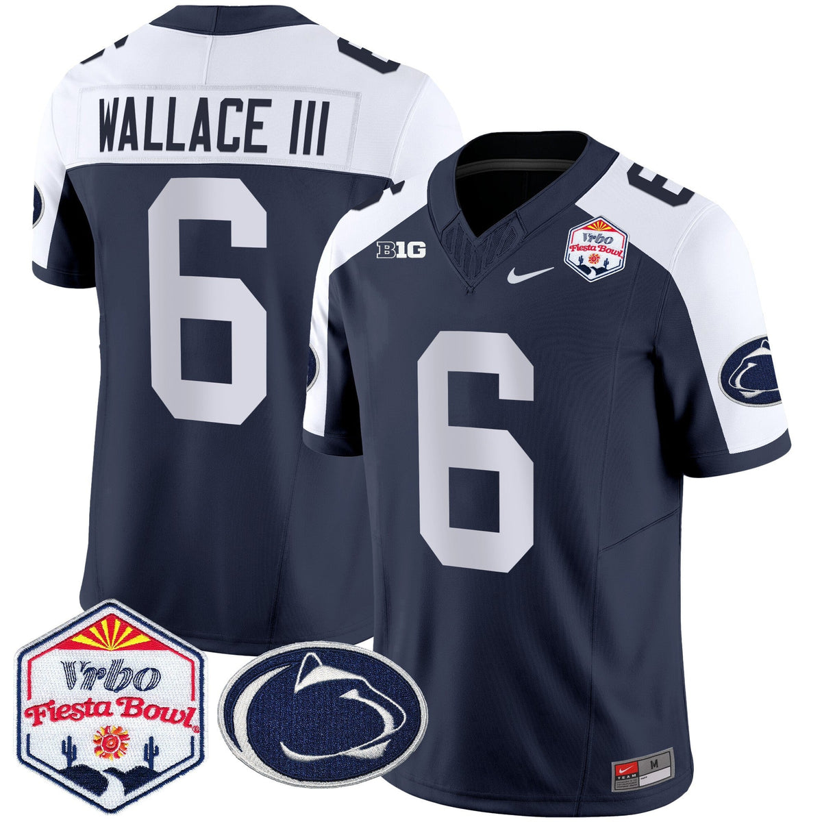 Men's Penn State Nittany Lions 2024 The Fiesta Bowl Patch Vapor Limited Jersey - All Stitched - image 6
