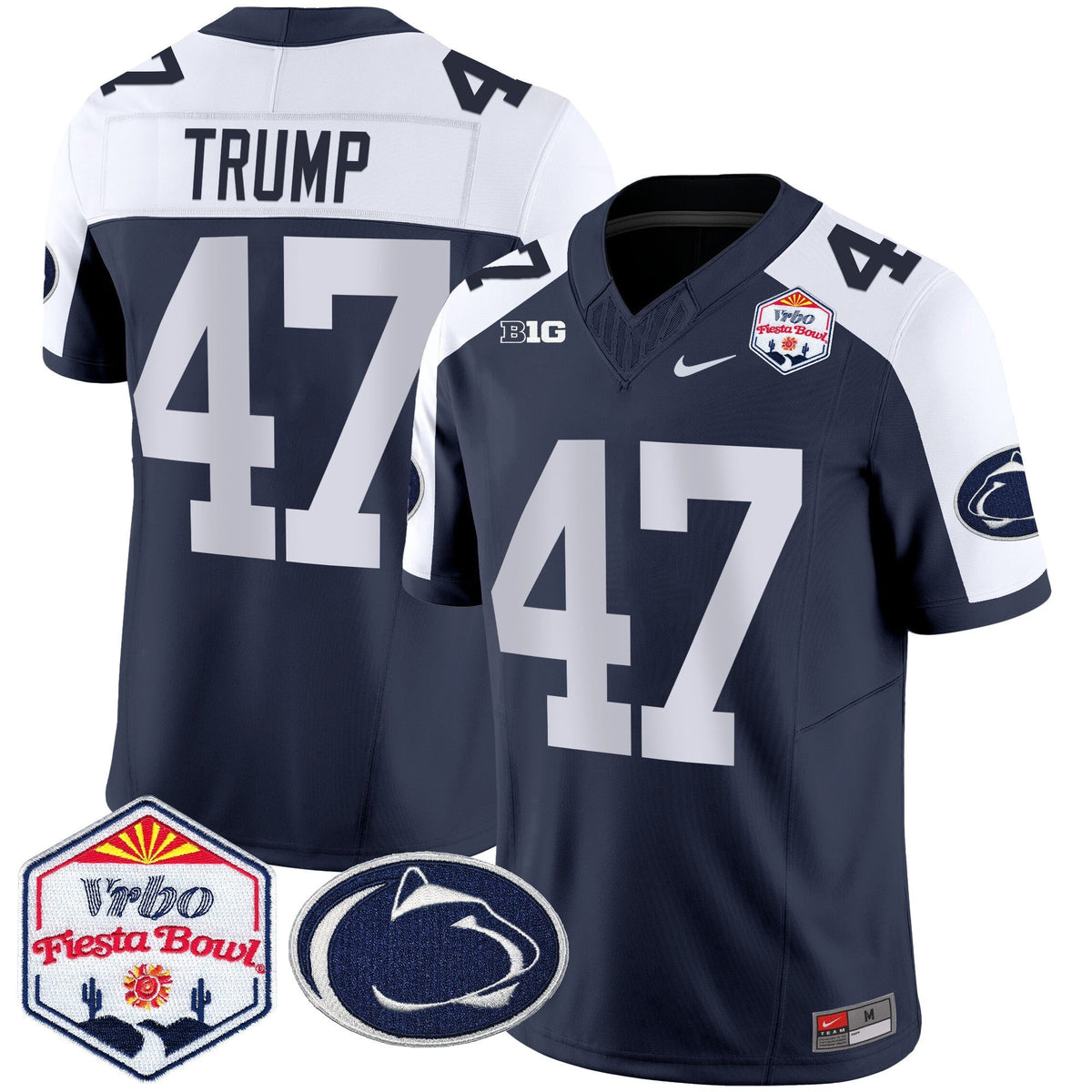 Men's Penn State Nittany Lions 2024 The Fiesta Bowl Patch Vapor Limited Jersey - All Stitched - image 7