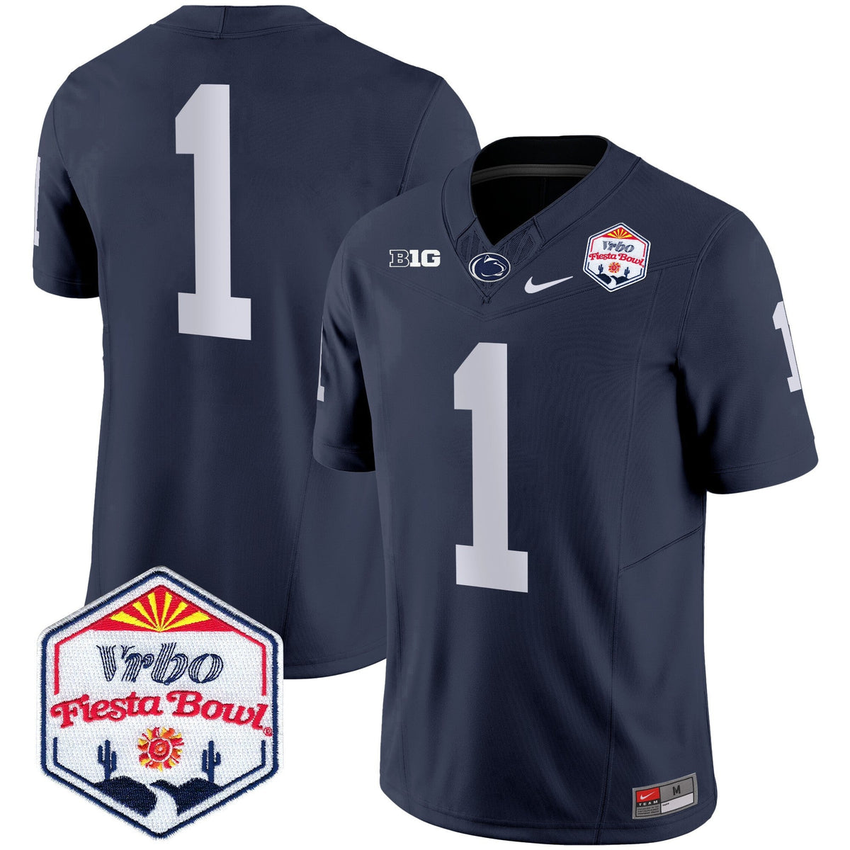 Men's Penn State Nittany Lions 2024 The Fiesta Bowl Patch Vapor Limited Jersey - All Stitched - image 24