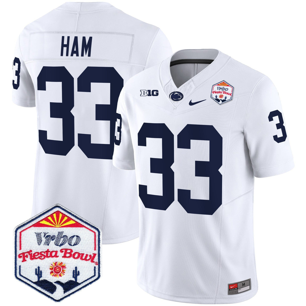 Men's Penn State Nittany Lions 2024 The Fiesta Bowl Patch Vapor Limited Jersey - All Stitched - image 28