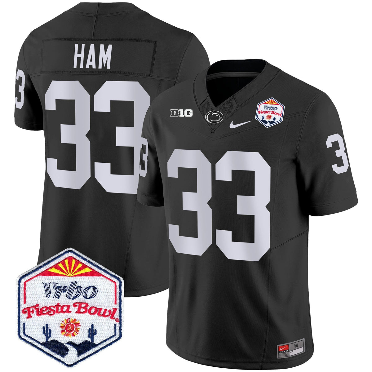 Men's Penn State Nittany Lions 2024 The Fiesta Bowl Patch Vapor Limited Jersey - All Stitched - image 36