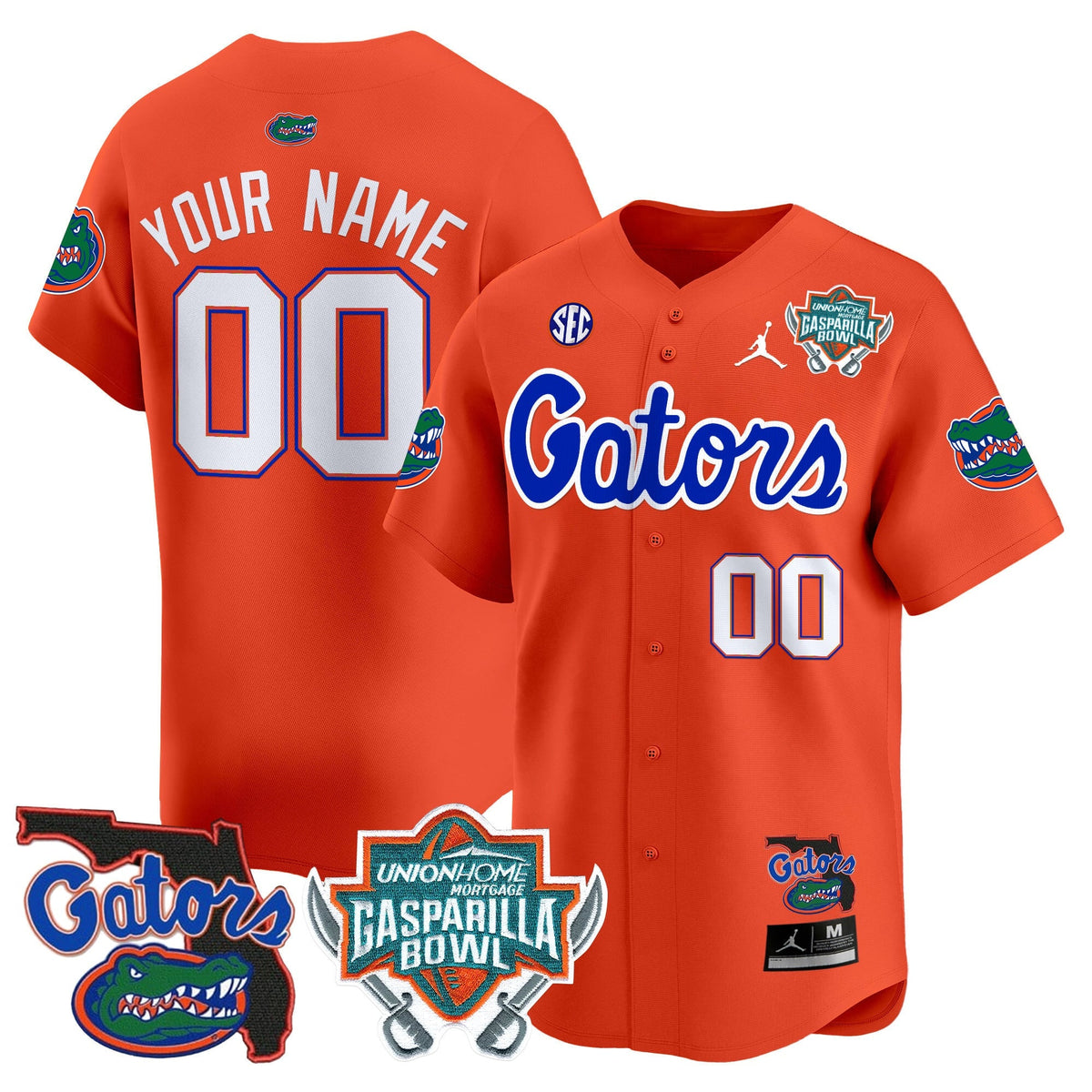 Florida Gators 2024 Gasparilla Bowl Patch Vapor Premier Limited Custom Jersey - All Stitched - image 4