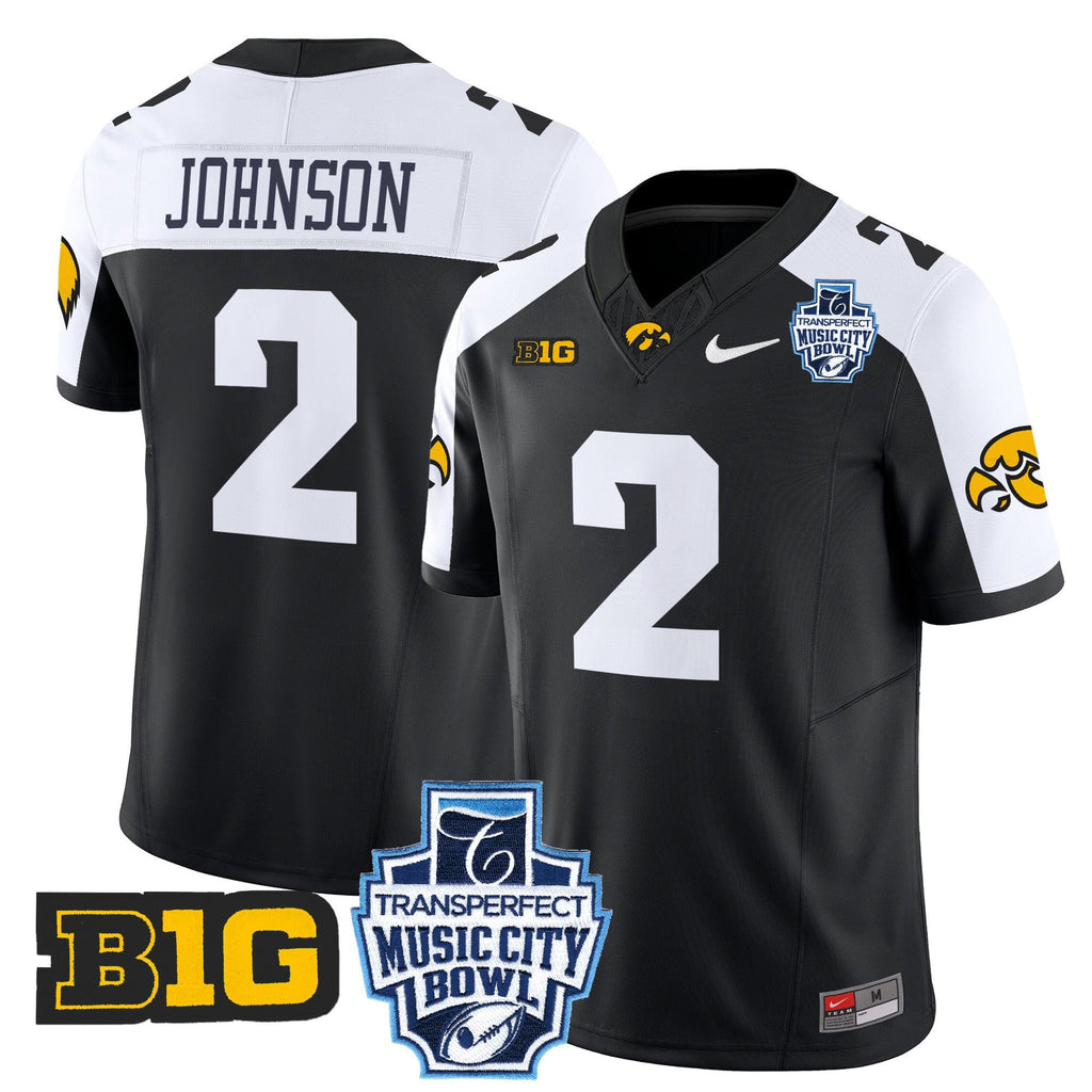 Men's Iowa Hawkeyes 2024 Music City Bowl Vapor Limited Jersey - All Stitched - image 2