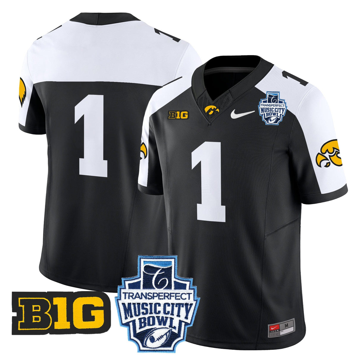 Men's Iowa Hawkeyes 2024 Music City Bowl Vapor Limited Jersey - All Stitched - image 8