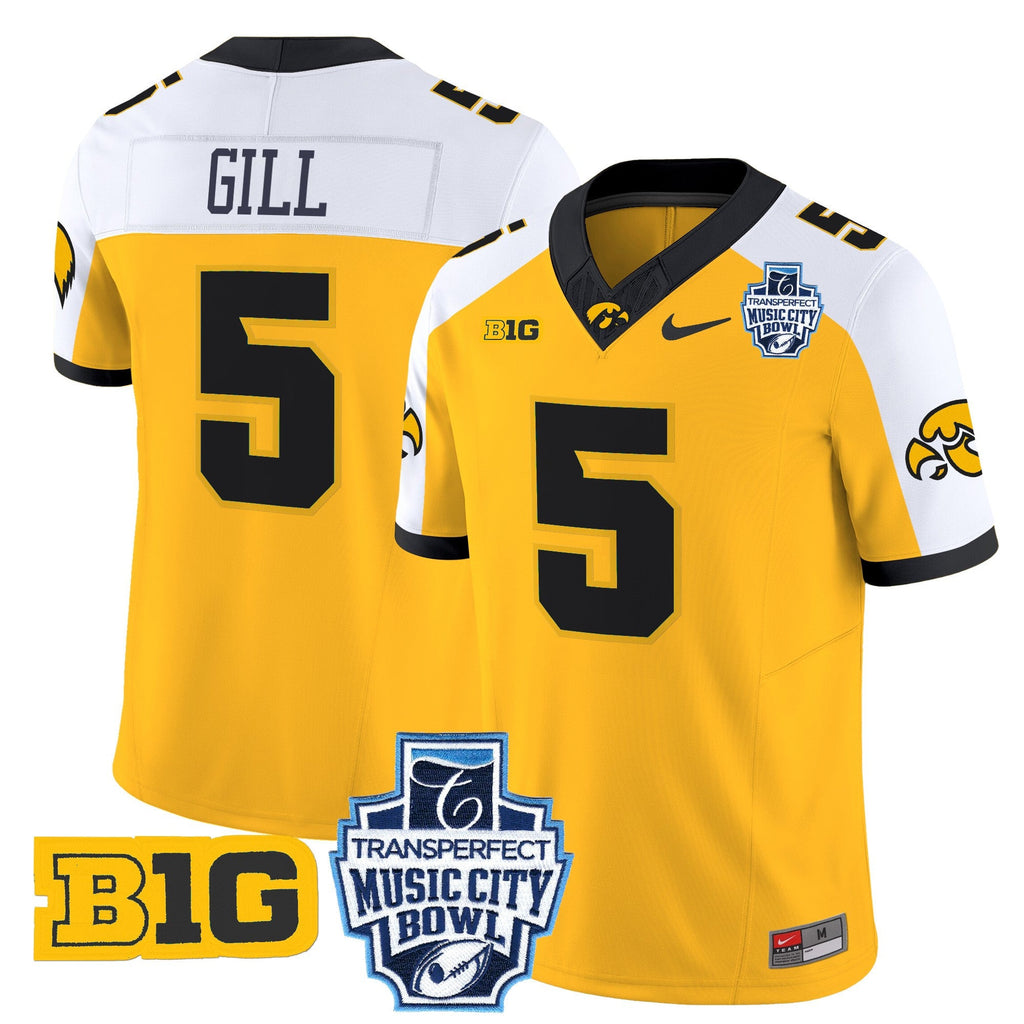 Men's Iowa Hawkeyes 2024 Music City Bowl Vapor Limited Jersey - All Stitched - image 11