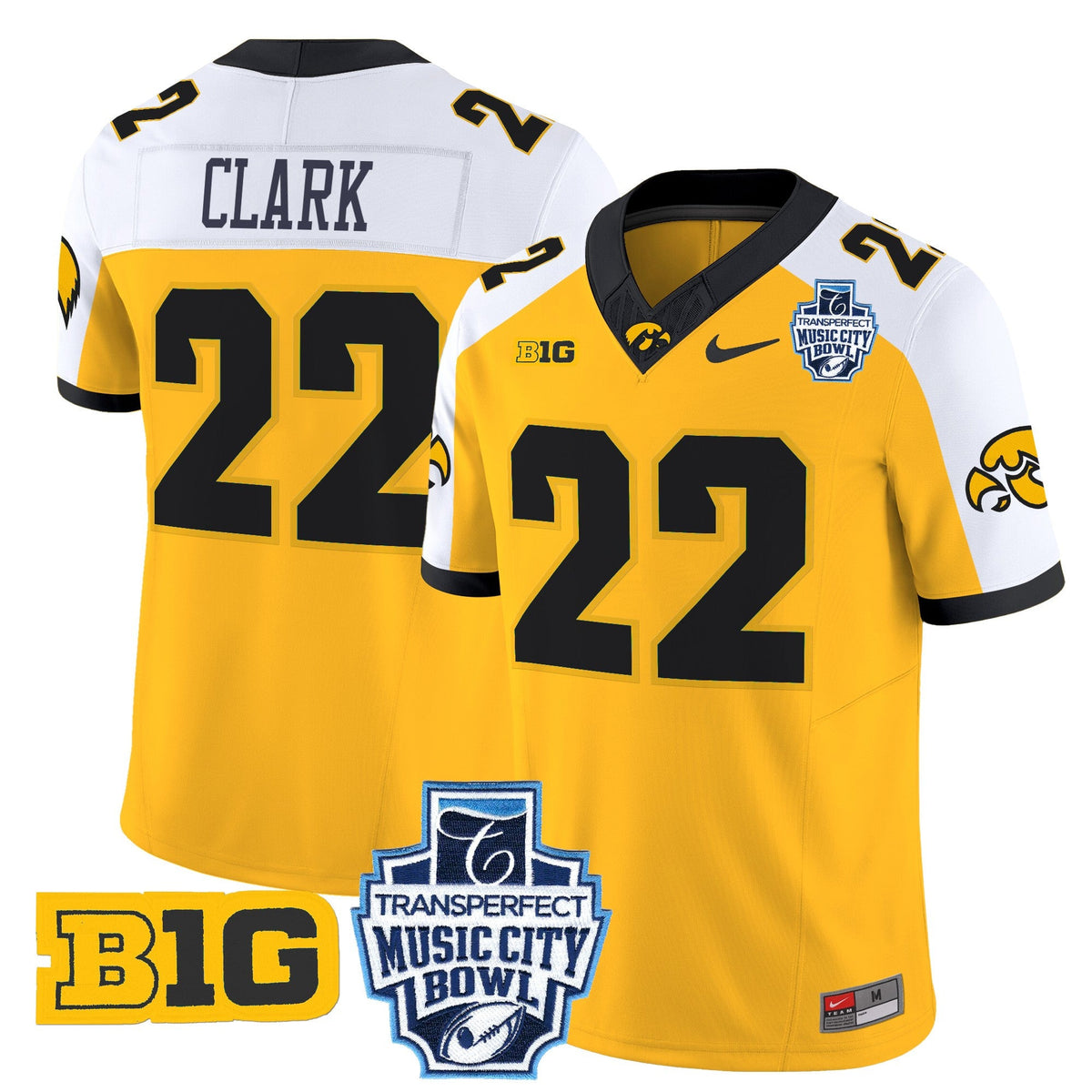 Men's Iowa Hawkeyes 2024 Music City Bowl Vapor Limited Jersey - All Stitched - image 15