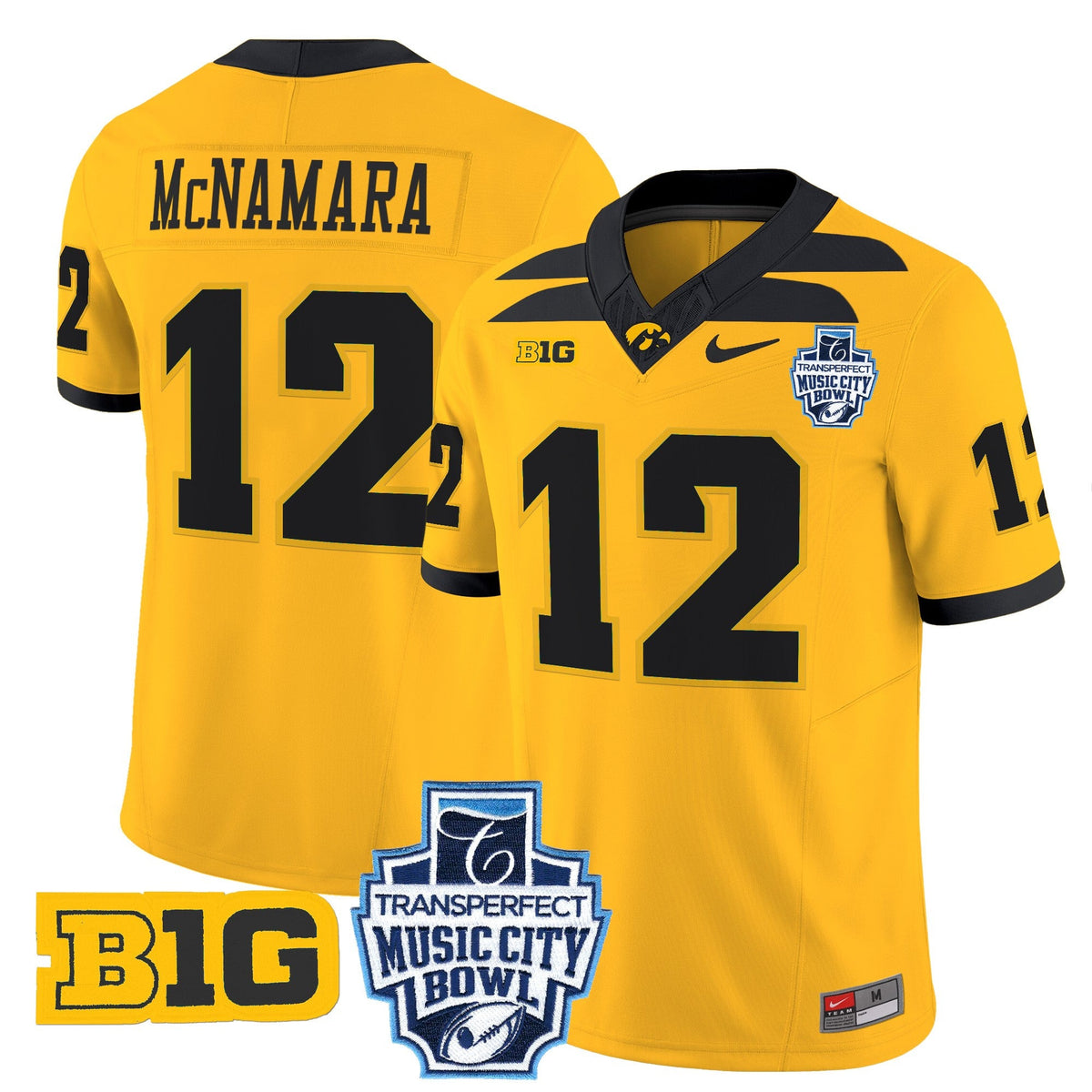 Men's Iowa Hawkeyes 2024 Music City Bowl Vapor Limited Jersey - All Stitched - image 17