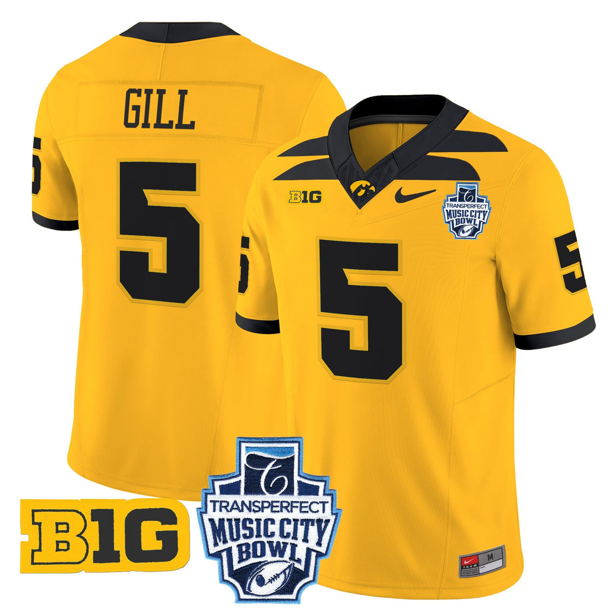 Men's Iowa Hawkeyes 2024 Music City Bowl Vapor Limited Jersey - All Stitched - image 19