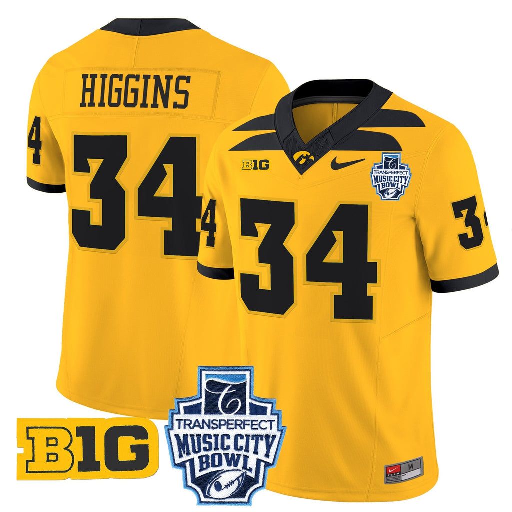 Men's Iowa Hawkeyes 2024 Music City Bowl Vapor Limited Jersey - All Stitched - image 20
