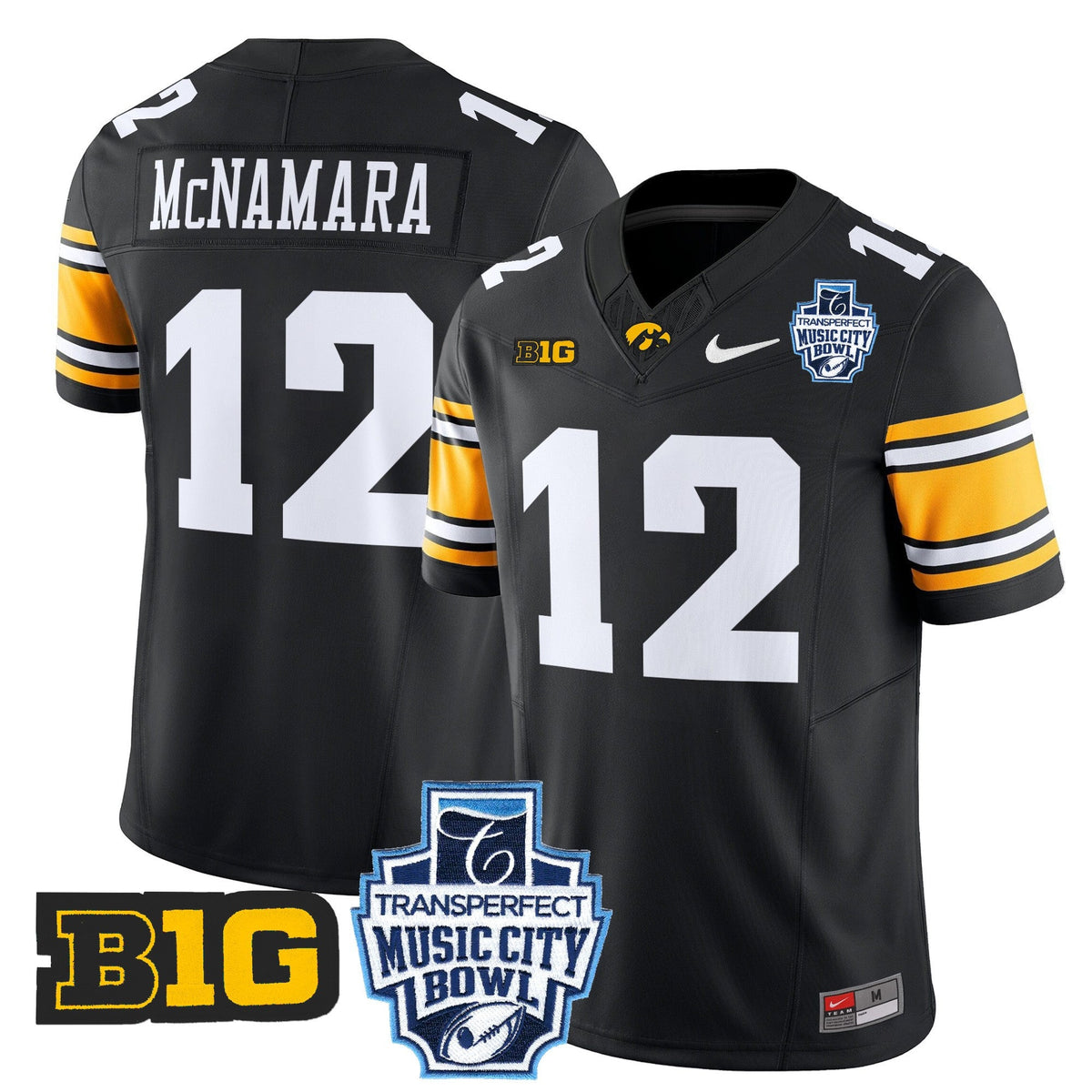 Men's Iowa Hawkeyes 2024 Music City Bowl Vapor Limited Jersey - All Stitched - image 25