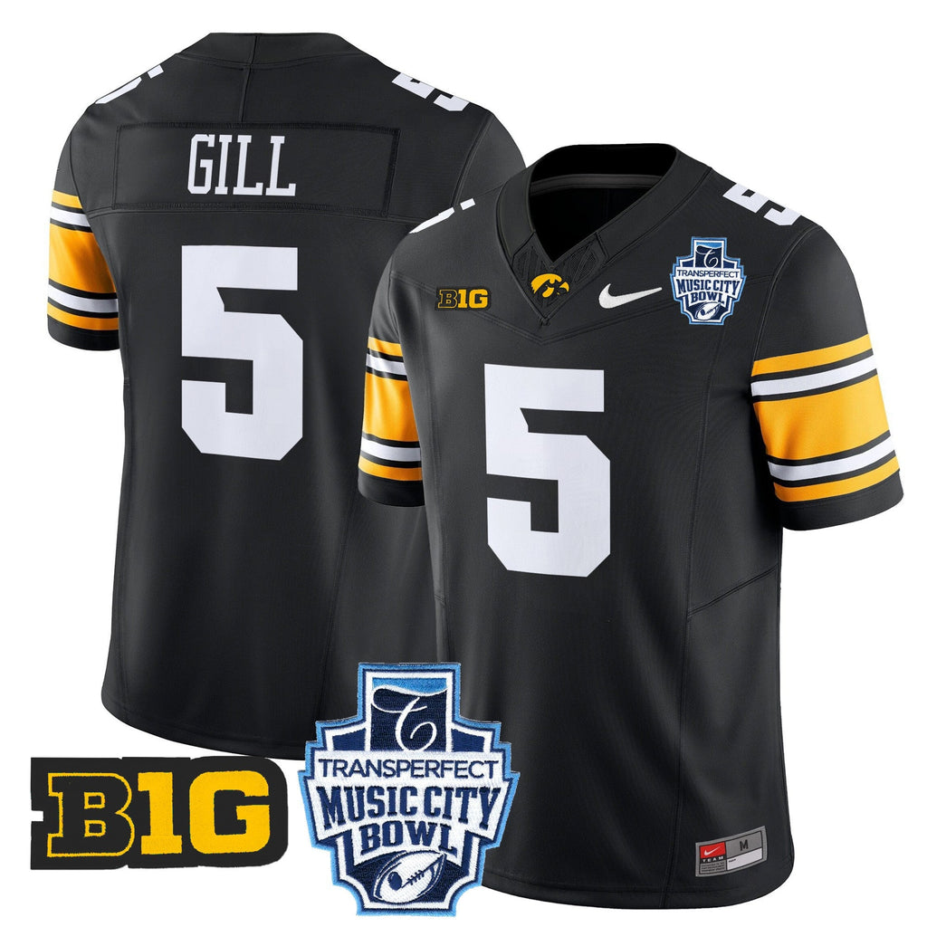 Men's Iowa Hawkeyes 2024 Music City Bowl Vapor Limited Jersey - All Stitched - image 27