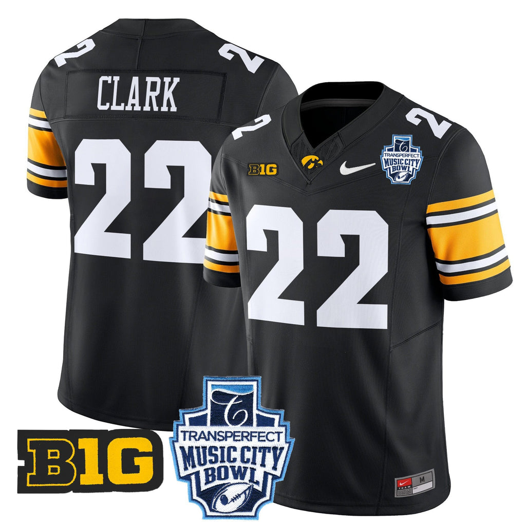 Men's Iowa Hawkeyes 2024 Music City Bowl Vapor Limited Jersey - All Stitched - image 31