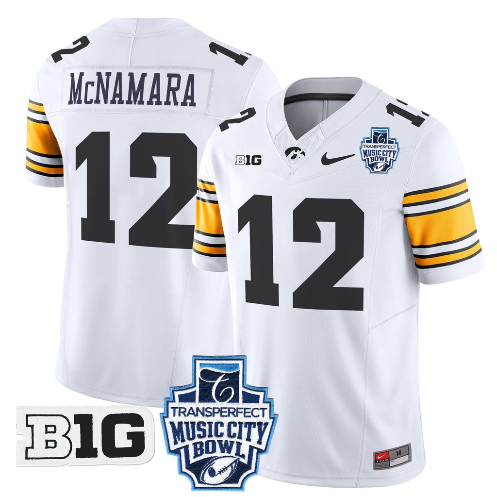 Men's Iowa Hawkeyes 2024 Music City Bowl Vapor Limited Jersey - All Stitched - image 33
