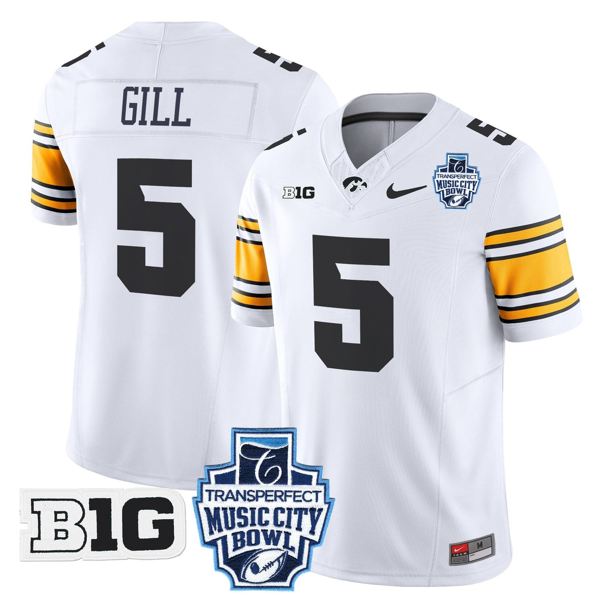 Men's Iowa Hawkeyes 2024 Music City Bowl Vapor Limited Jersey - All Stitched - image 35