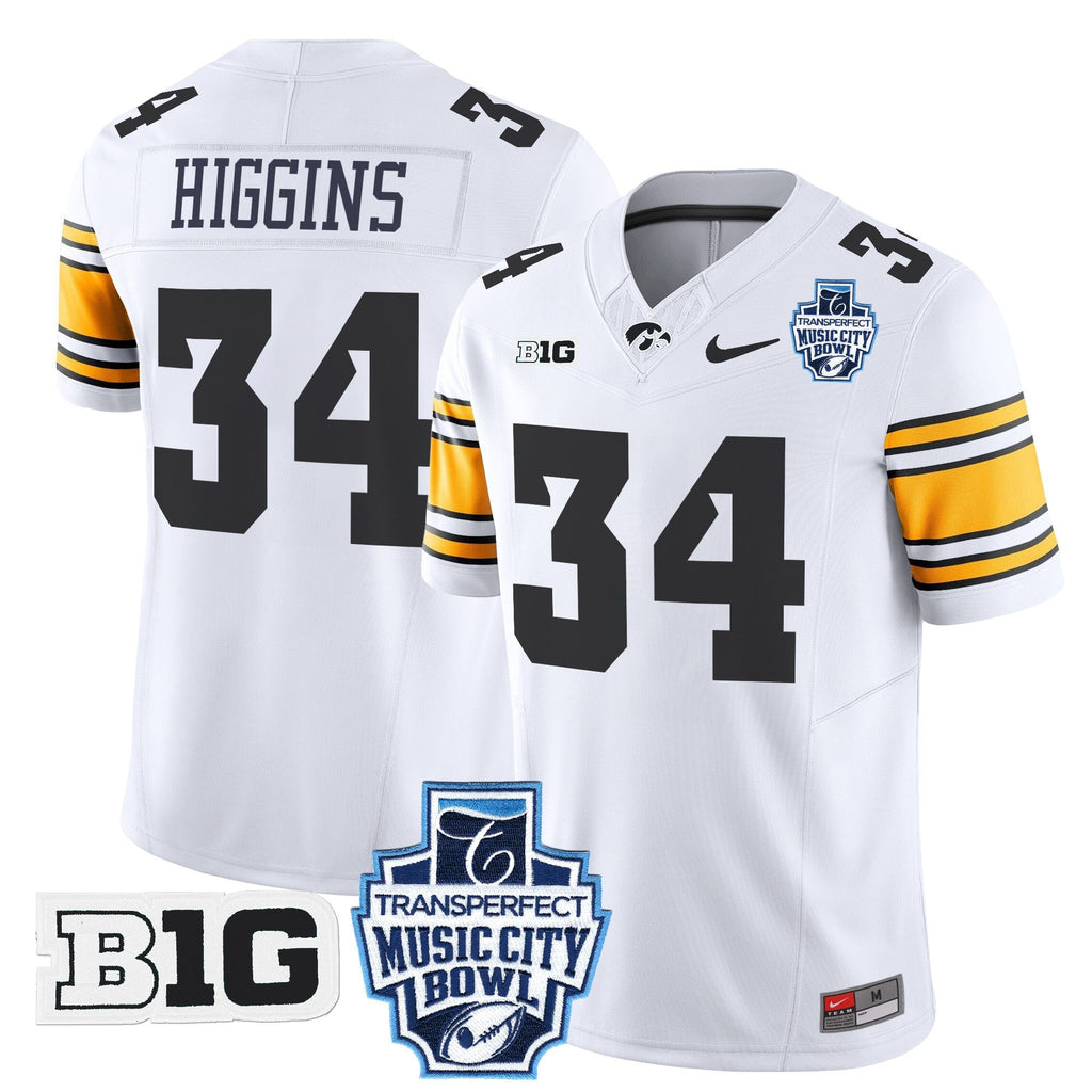 Men's Iowa Hawkeyes 2024 Music City Bowl Vapor Limited Jersey - All Stitched - image 36