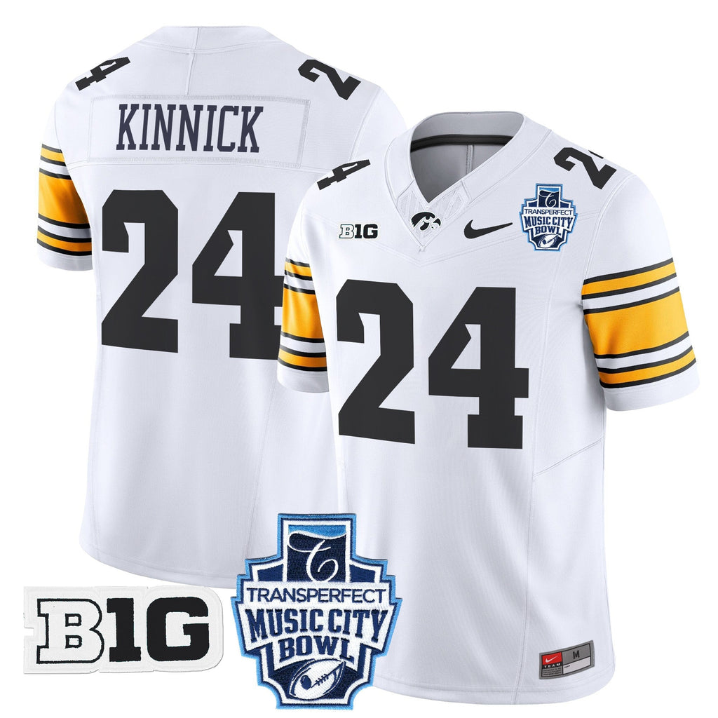 Men's Iowa Hawkeyes 2024 Music City Bowl Vapor Limited Jersey - All Stitched - image 37