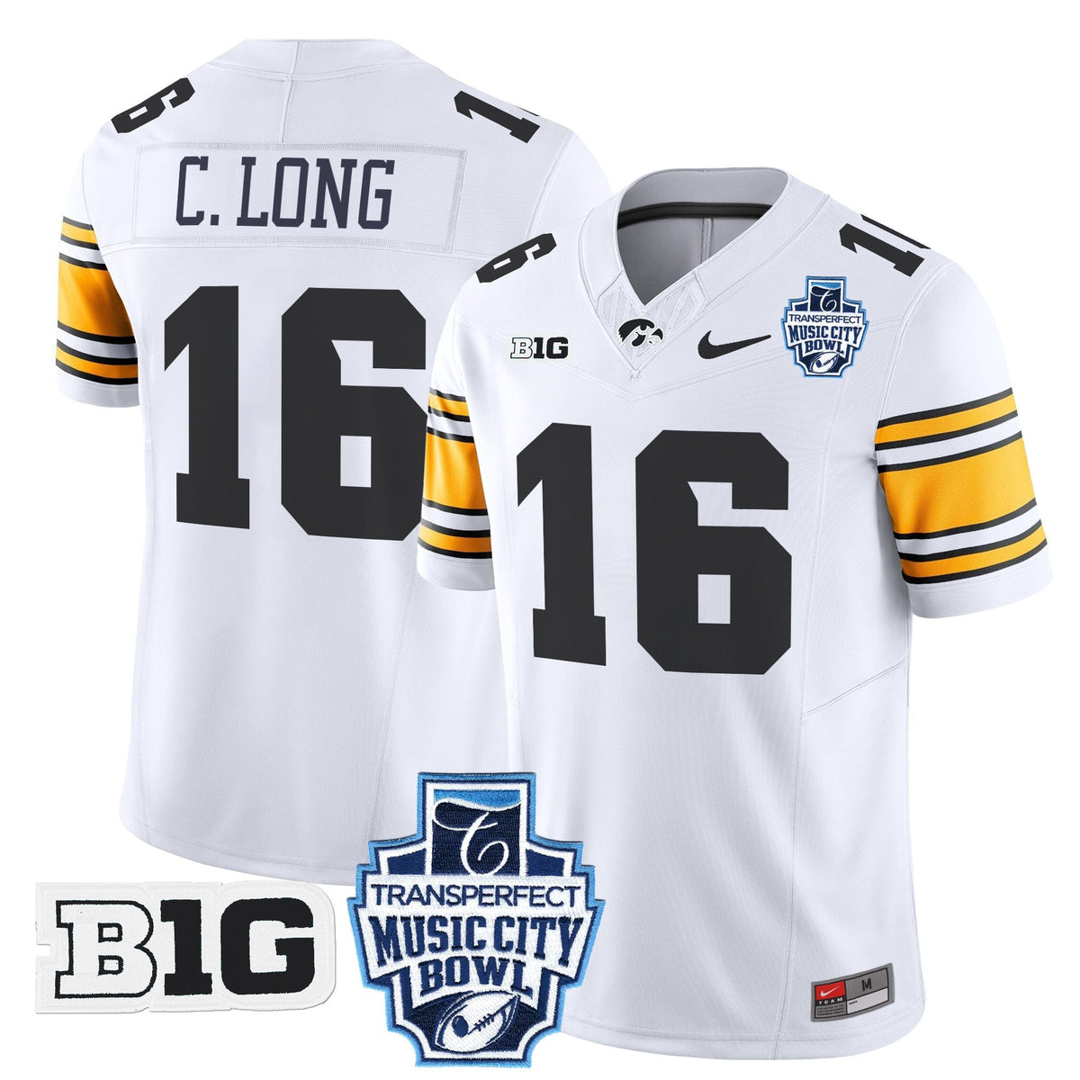 Men's Iowa Hawkeyes 2024 Music City Bowl Vapor Limited Jersey - All Stitched - image 38