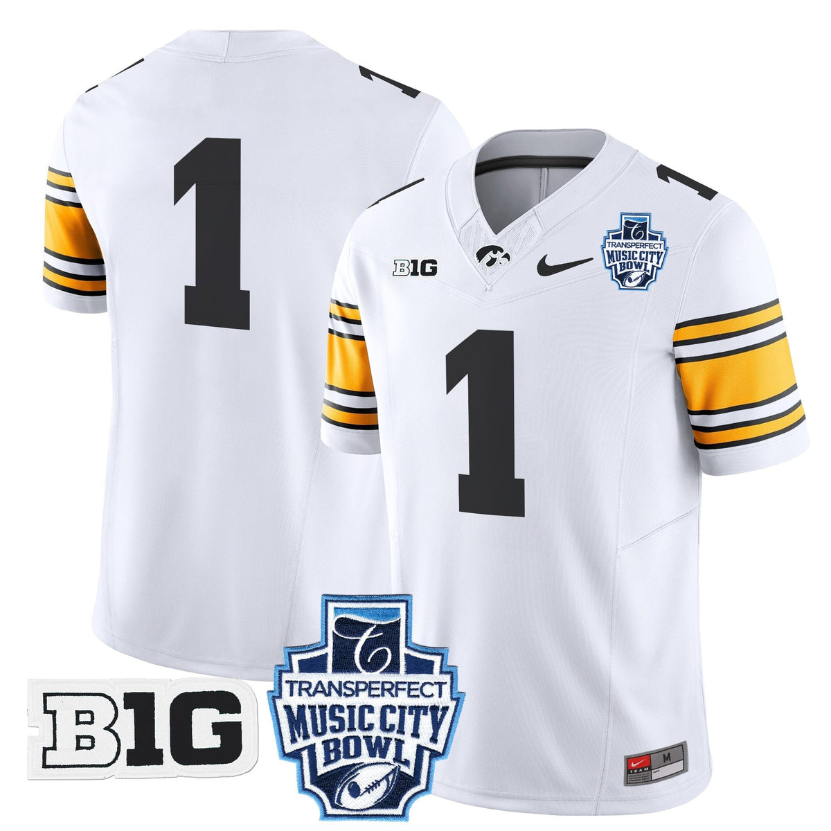 Men's Iowa Hawkeyes 2024 Music City Bowl Vapor Limited Jersey - All Stitched - image 40