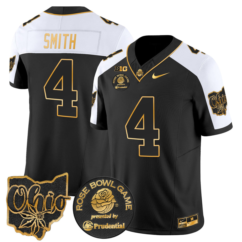 Men's Ohio State Buckeyes Rose Bowl Gold Vapor Limited Jersey - All Stitched - image 3