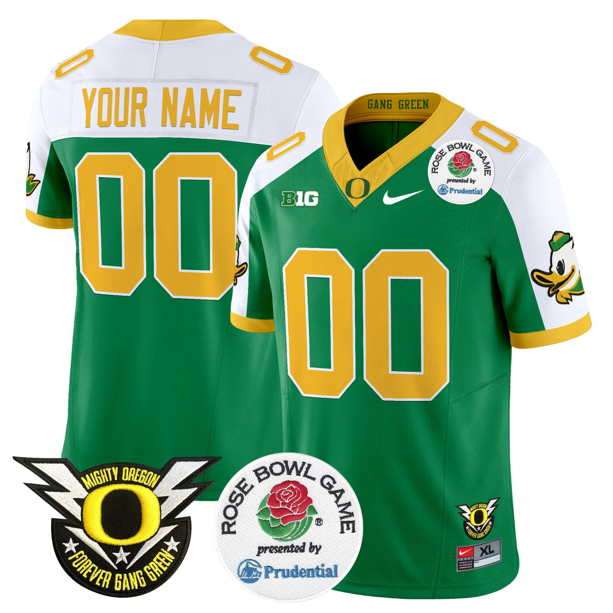 Oregon Ducks 2024 Rose Bowl Vapor Limited Custom Jersey - All Stitched - image 6