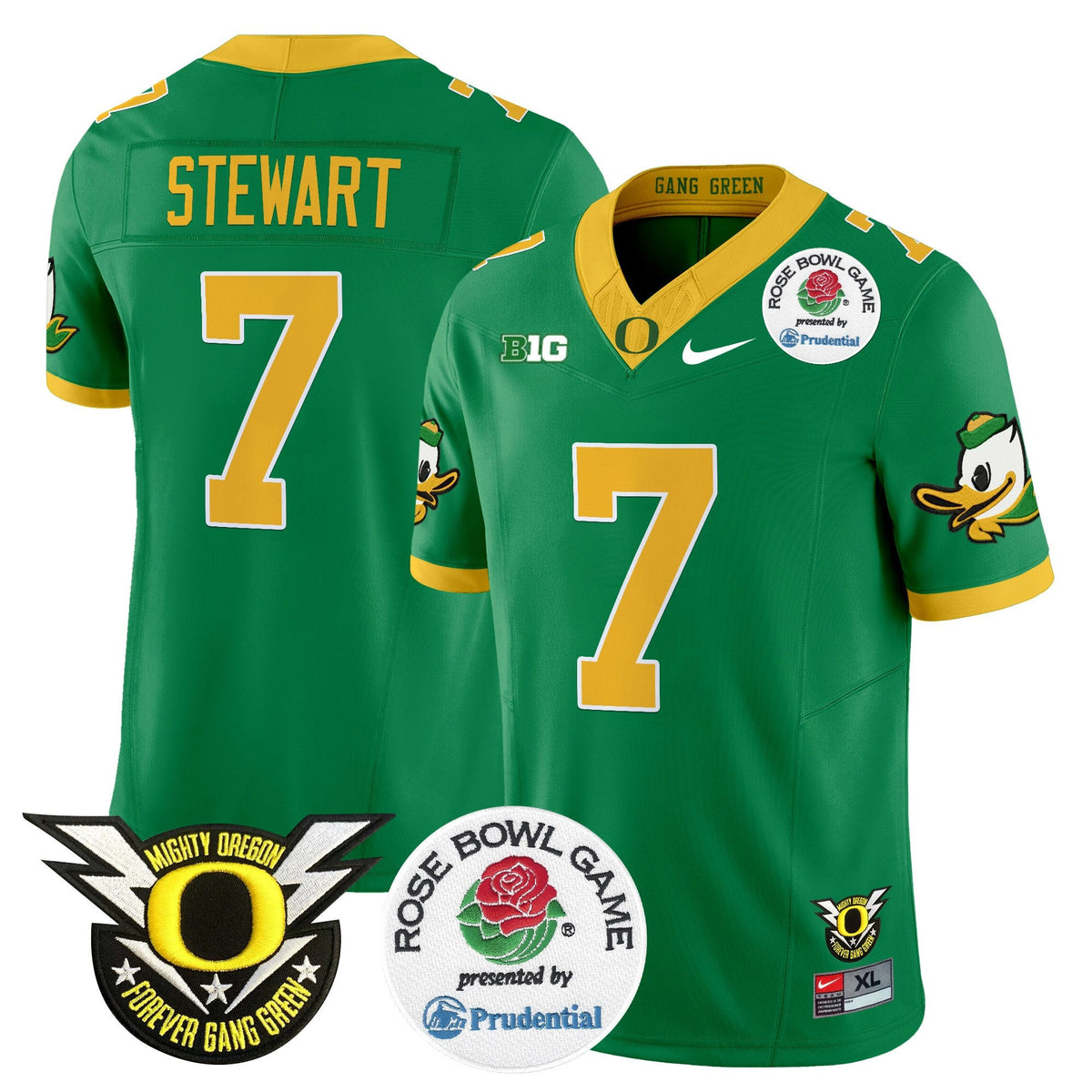 Men's Oregon Ducks 2024 Rose Bowl Vapor Limited Jersey - All Stitched - image 3