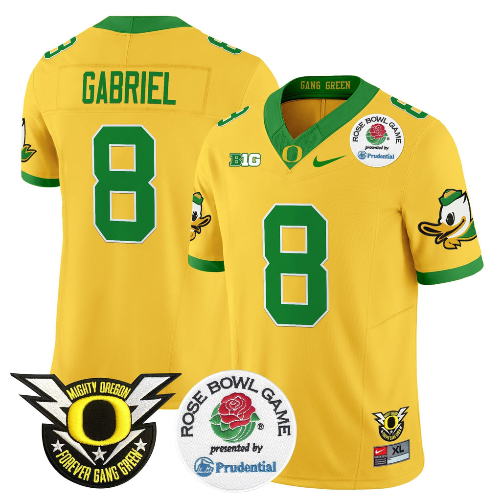 Men's Oregon Ducks 2024 Rose Bowl Vapor Limited Jersey - All Stitched - image 17