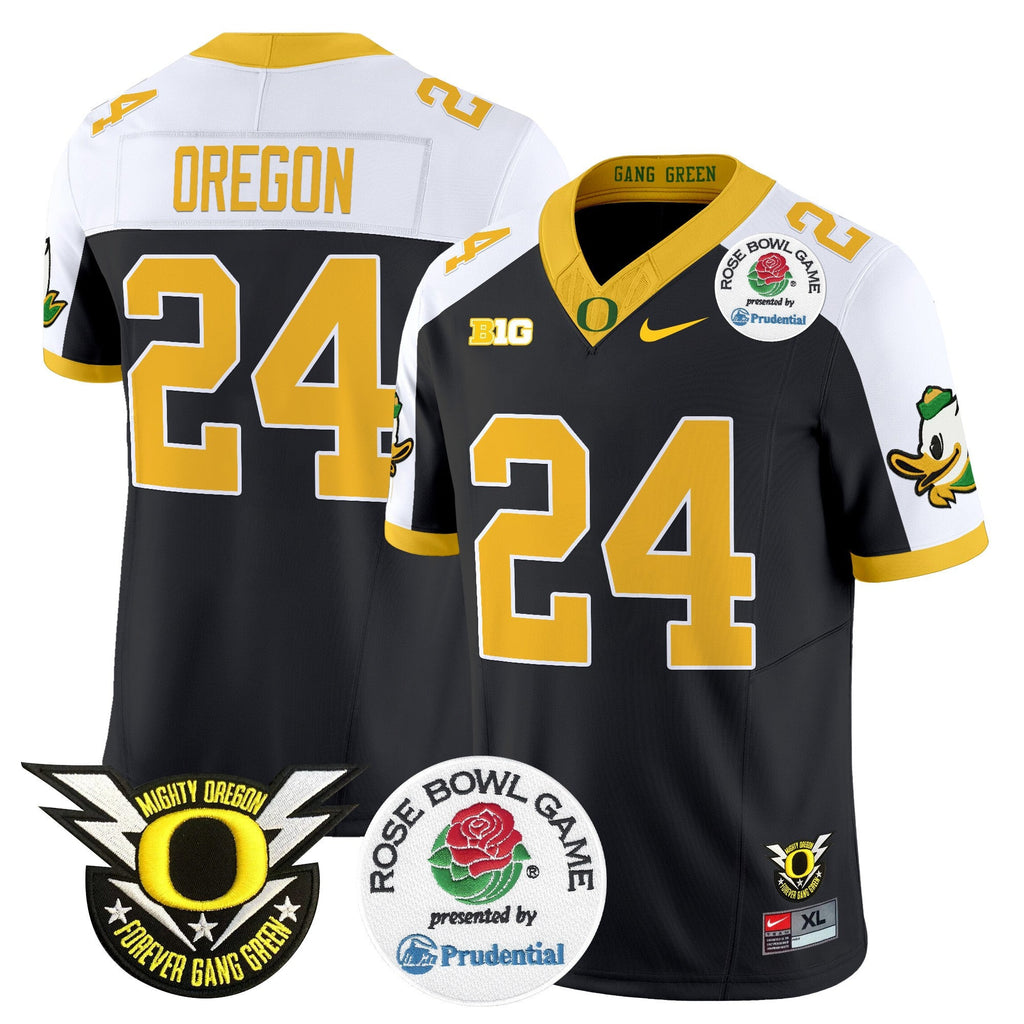 Men's Oregon Ducks 2024 Rose Bowl Vapor Limited Jersey - All Stitched - image 38