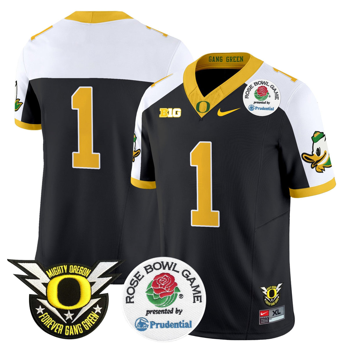 Men's Oregon Ducks 2024 Rose Bowl Vapor Limited Jersey - All Stitched - image 40