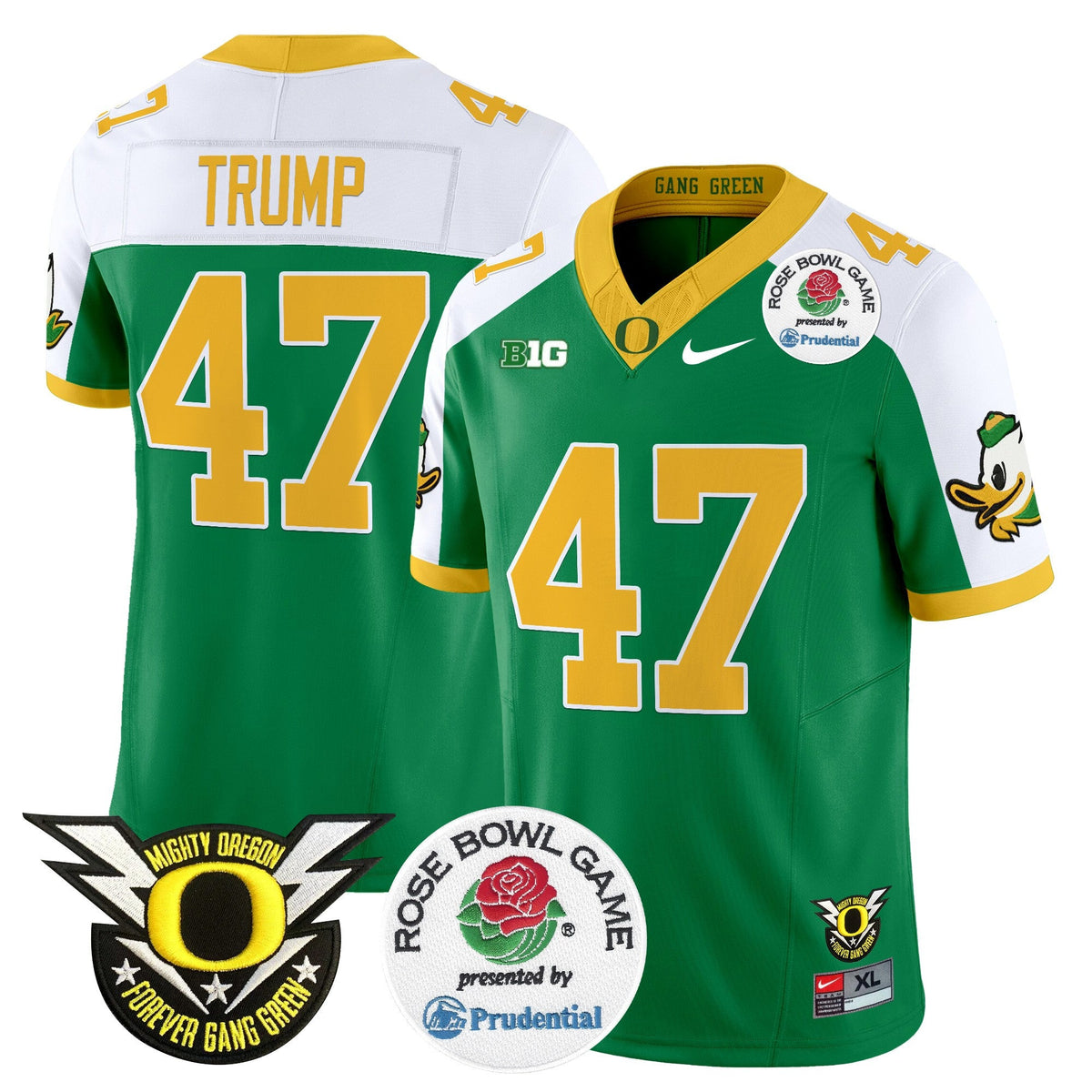 Men's Oregon Ducks 2024 Rose Bowl Vapor Limited Jersey - All Stitched - image 47