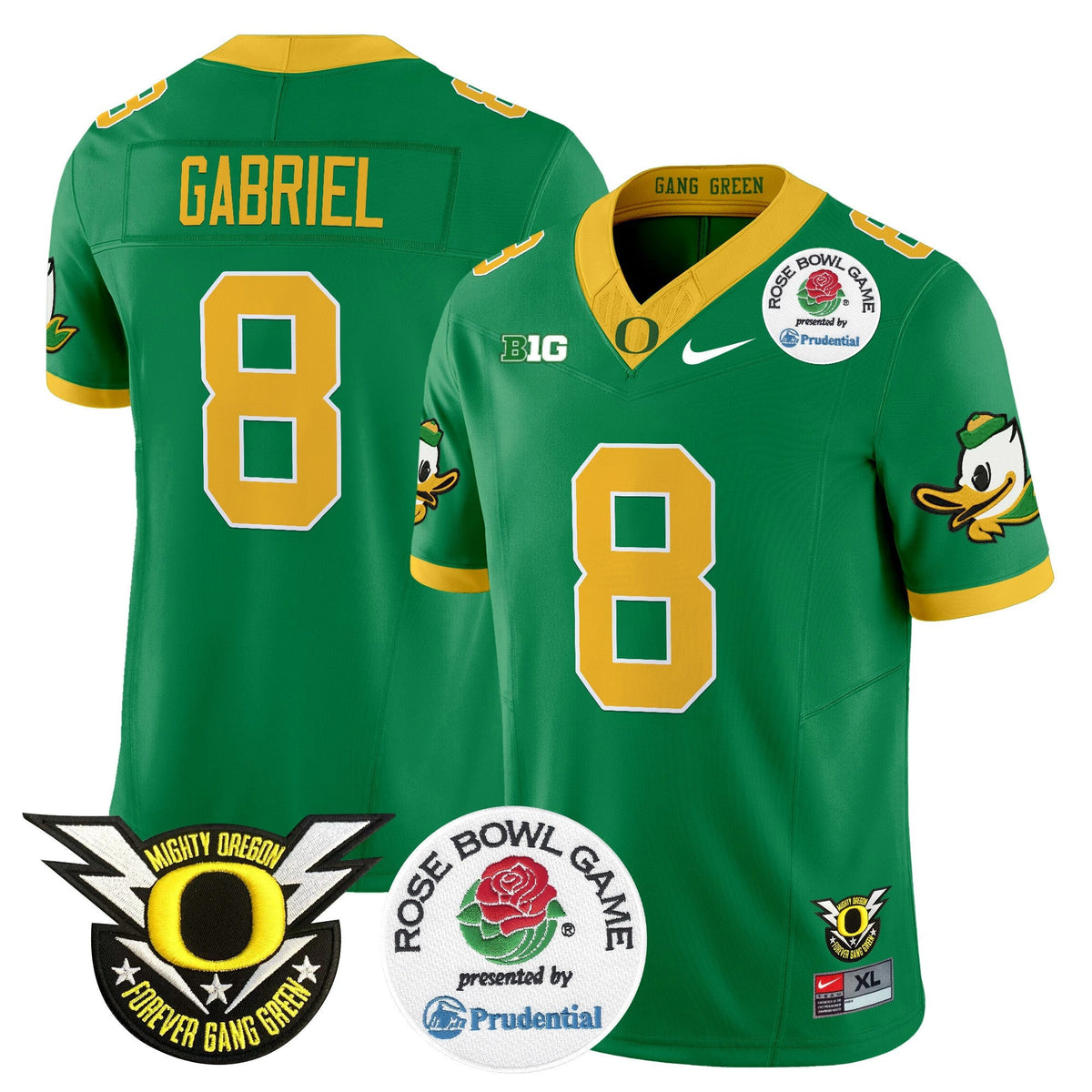 Men's Oregon Ducks 2024 Rose Bowl Vapor Limited Jersey - All Stitched - image 1