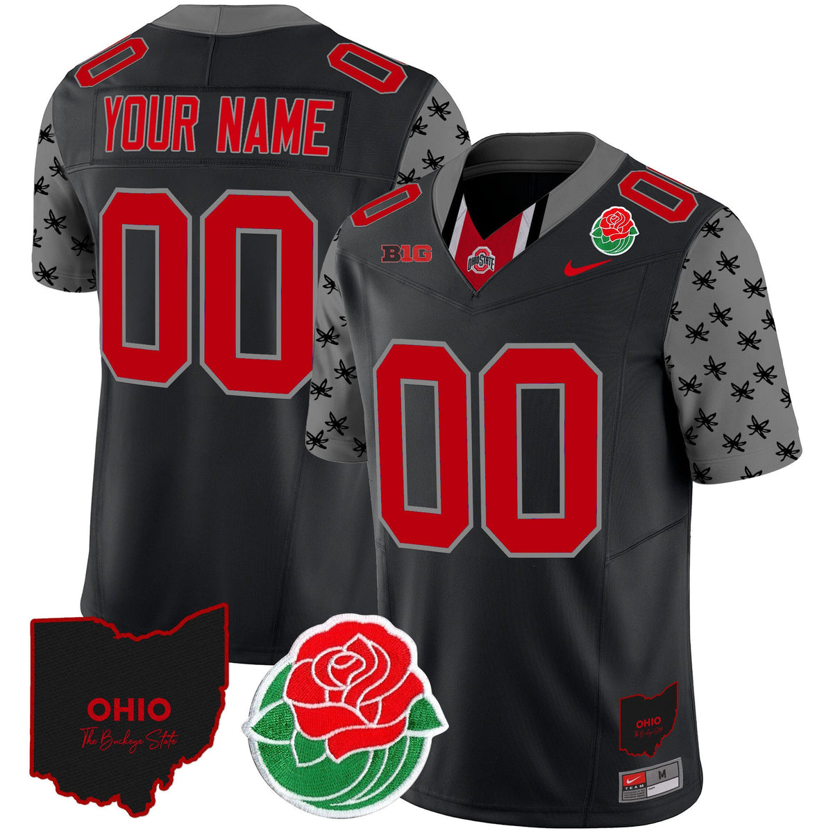 Ohio State Buckeyes Rose Bowl Vapor Limited Custom Jersey - All Stitched - image 1