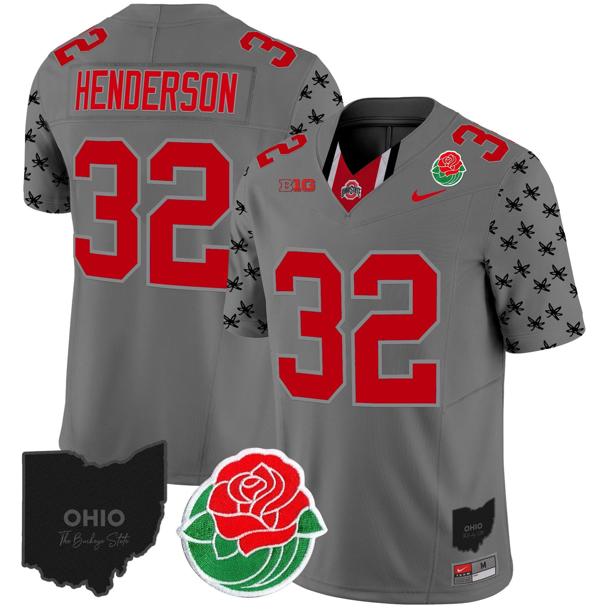 Men's Ohio State Buckeyes Rose Bowl Vapor Limited Jersey - All Stitched - image 17
