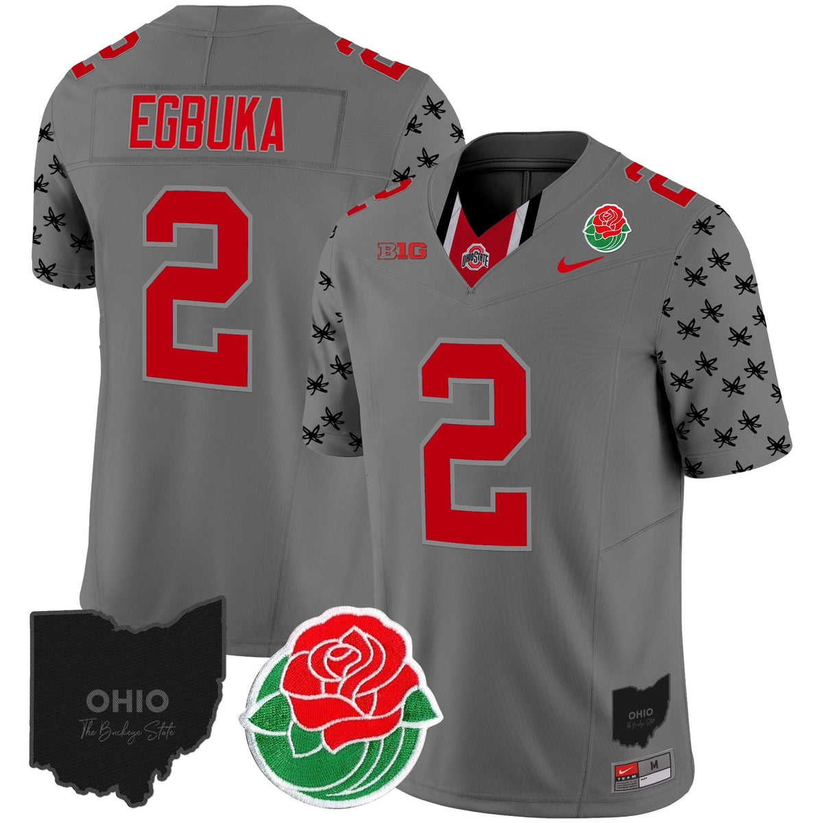 Men's Ohio State Buckeyes Rose Bowl Vapor Limited Jersey - All Stitched - image 18