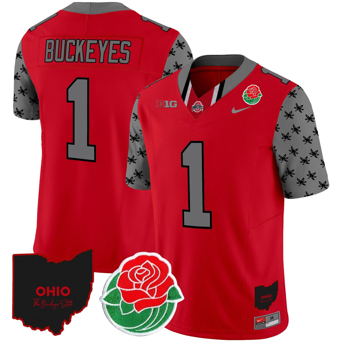 Men's Ohio State Buckeyes Rose Bowl Vapor Limited Jersey - All Stitched - image 24