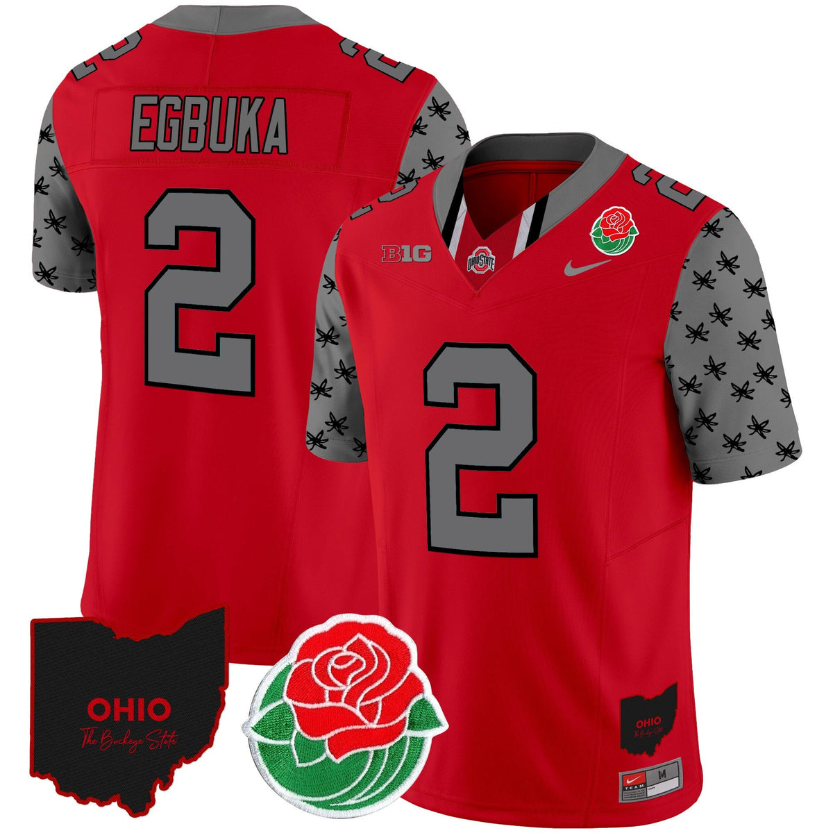 Men's Ohio State Buckeyes Rose Bowl Vapor Limited Jersey - All Stitched - image 28