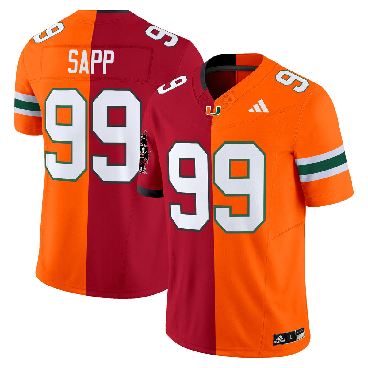 Miami Hurricanes Split Vapor Limited Jersey V2 - All Stitched - image 8