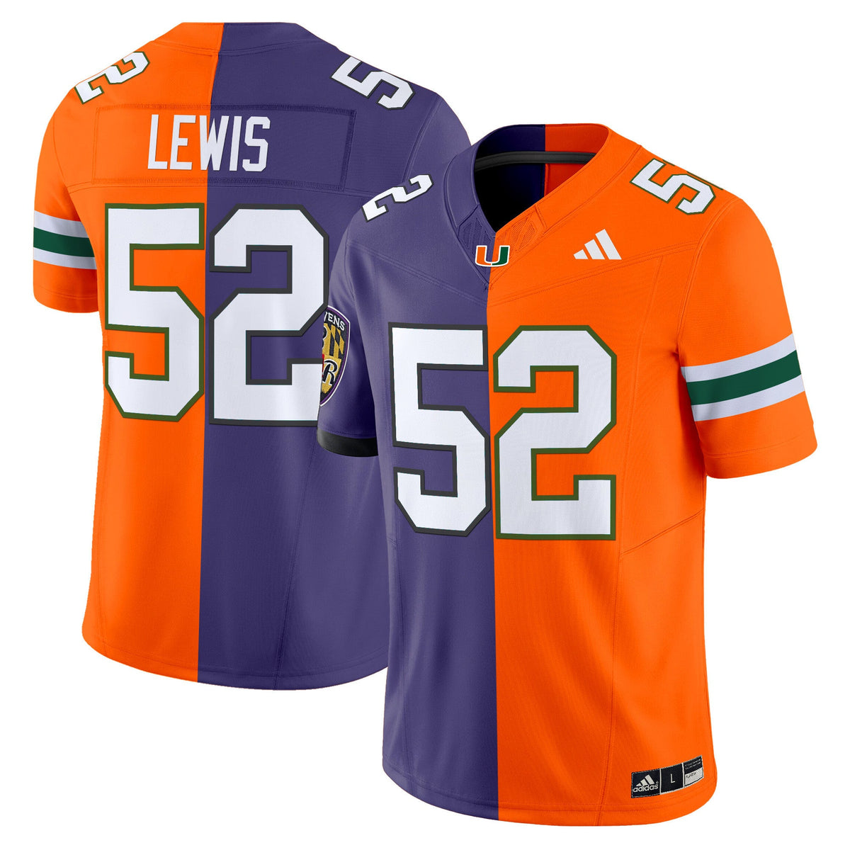 Miami Hurricanes Split Vapor Limited Jersey V2 - All Stitched - image 1