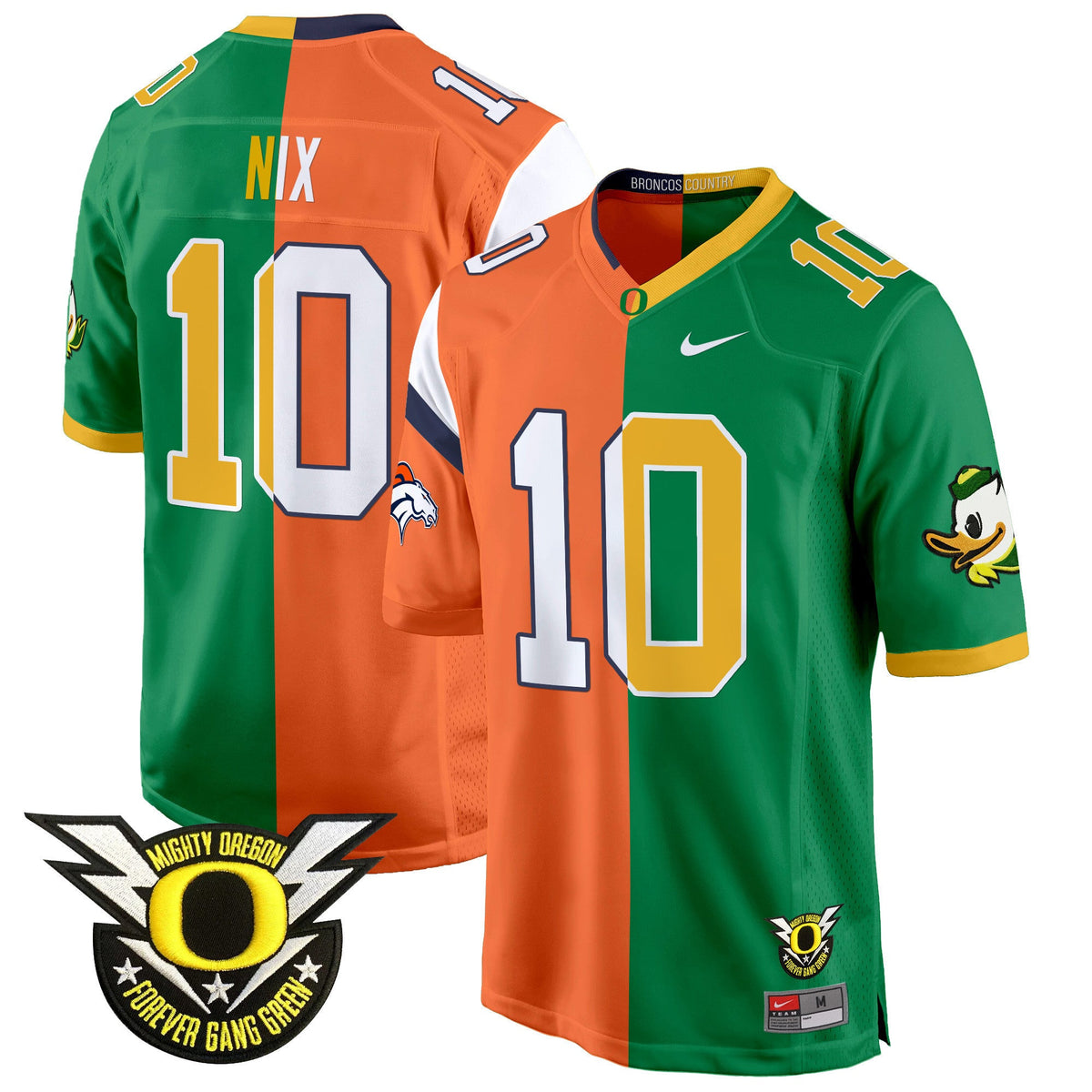 Oregon Ducks Split Game Jersey - All Stitched - image 2