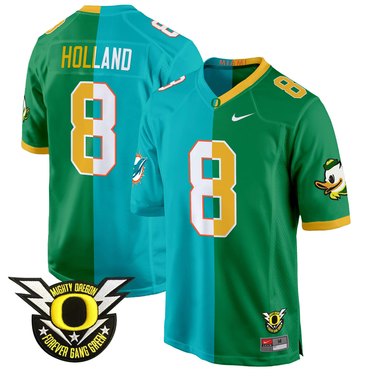 Oregon Ducks Split Game Jersey - All Stitched - image 4