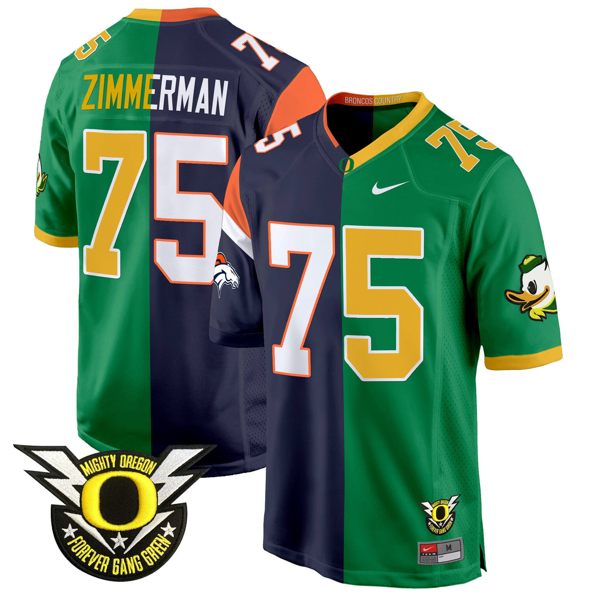 Oregon Ducks Split Game Jersey - All Stitched - image 7