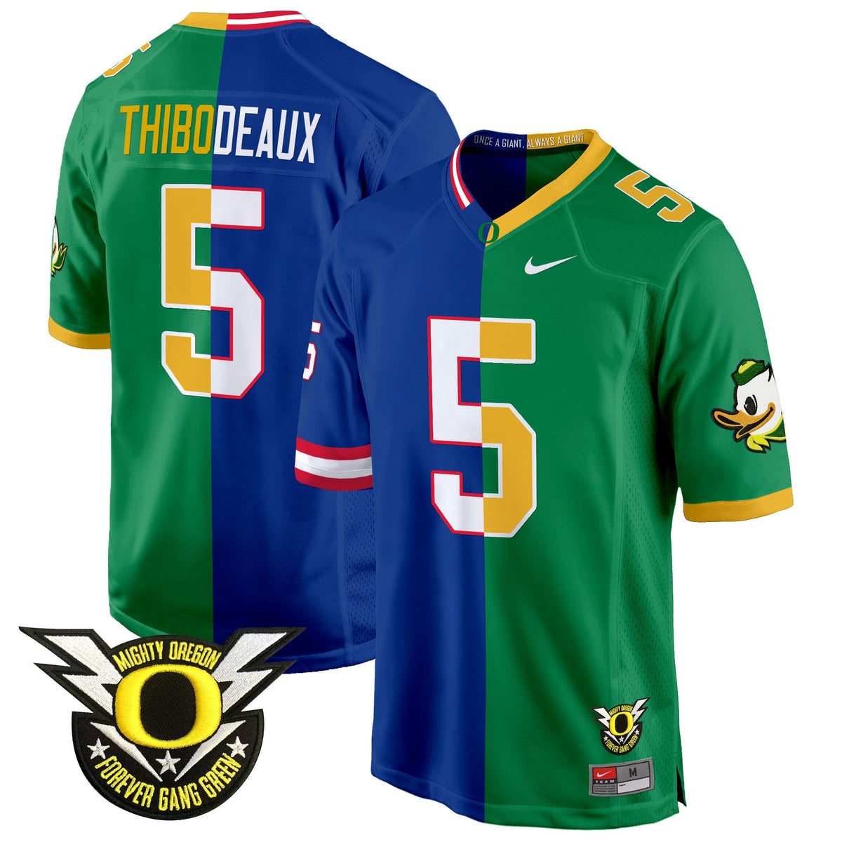 Oregon Ducks Split Game Jersey - All Stitched - image 8
