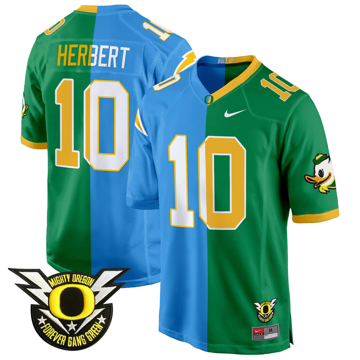 Oregon Ducks Split Game Jersey - All Stitched - image 9