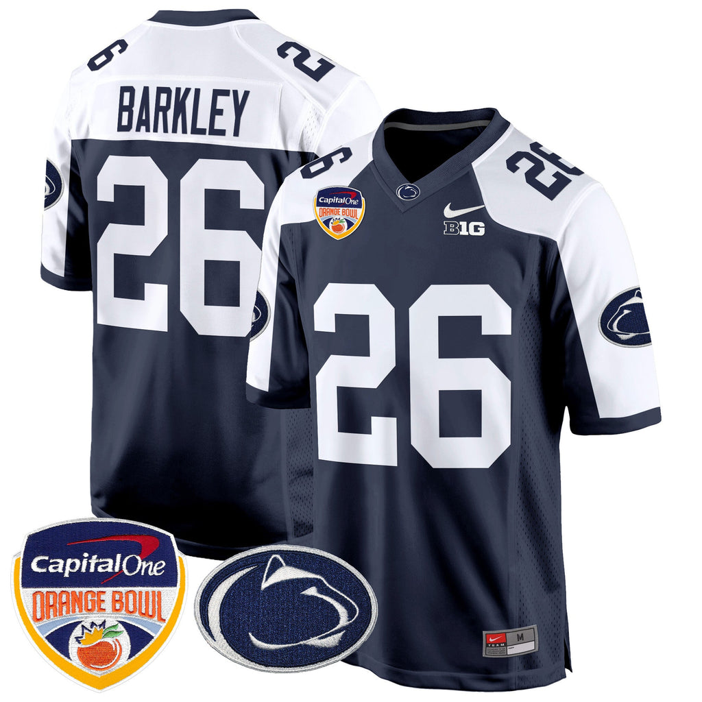 Men's Penn State Nittany Lions Orange Bowl Patch Game Jersey - All Stitched - image 5