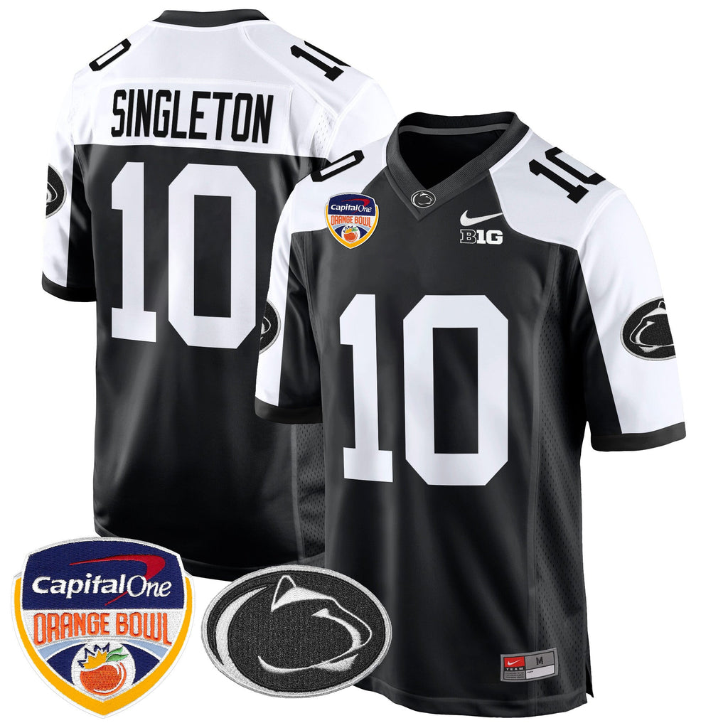 Men's Penn State Nittany Lions Orange Bowl Patch Game Jersey - All Stitched - image 11