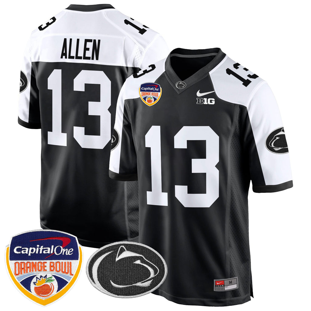 Men's Penn State Nittany Lions Orange Bowl Patch Game Jersey - All Stitched - image 16