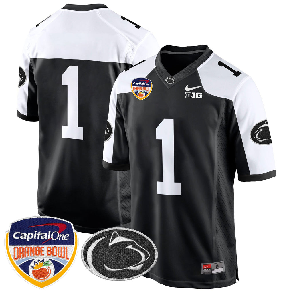 Men's Penn State Nittany Lions Orange Bowl Patch Game Jersey - All Stitched - image 18