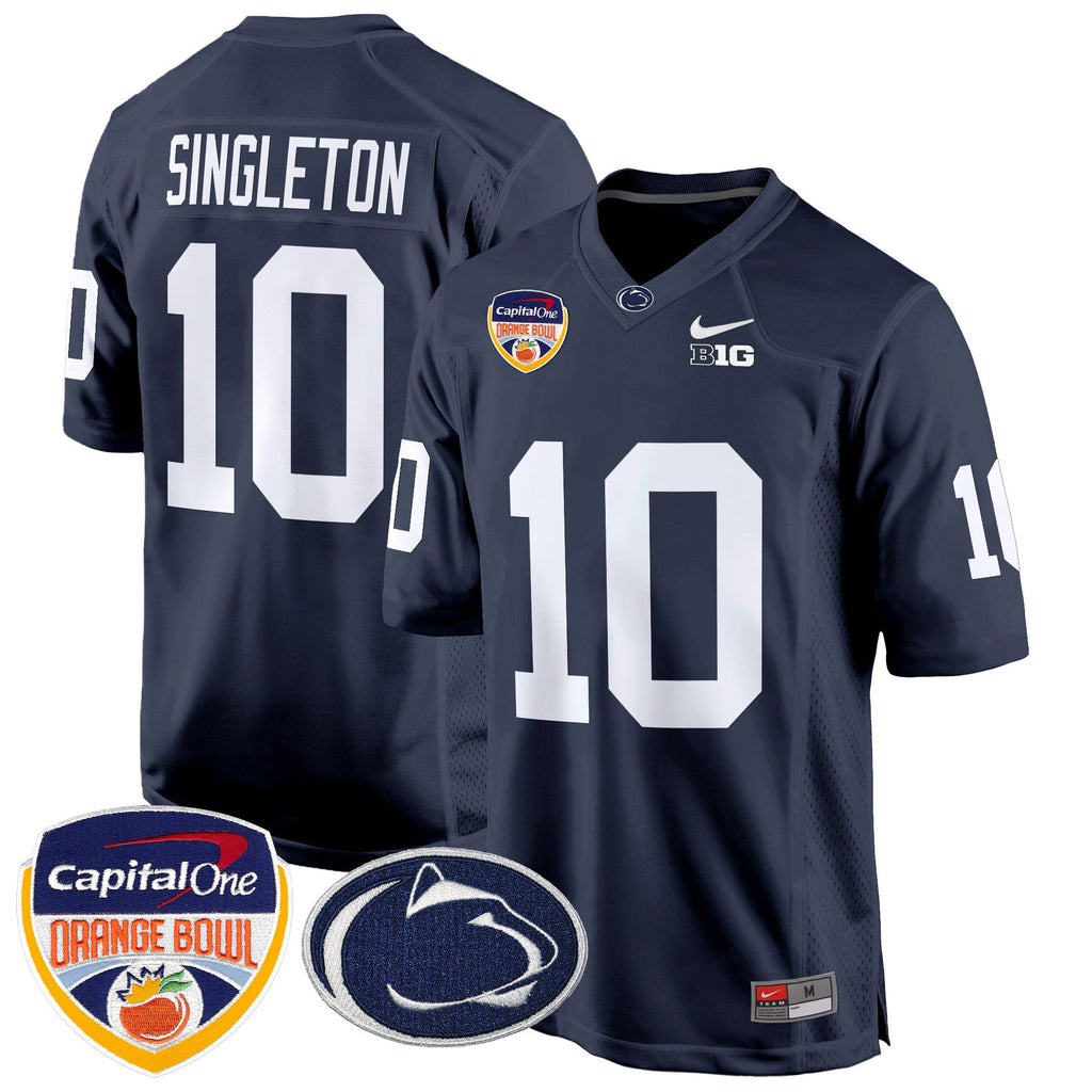 Men's Penn State Nittany Lions Orange Bowl Patch Game Jersey - All Stitched - image 20
