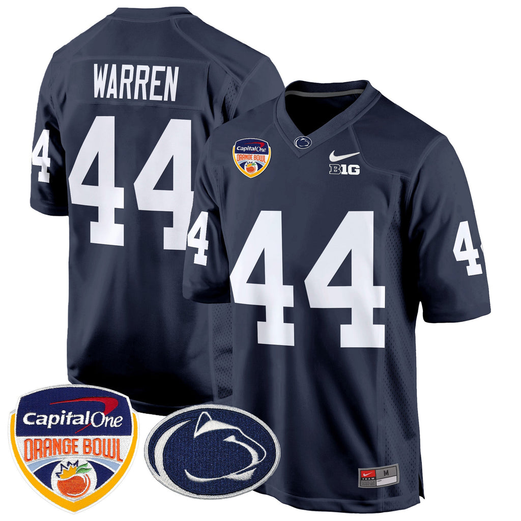 Men's Penn State Nittany Lions Orange Bowl Patch Game Jersey - All Stitched - image 21