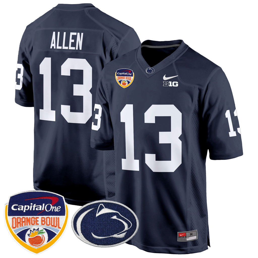 Men's Penn State Nittany Lions Orange Bowl Patch Game Jersey - All Stitched - image 25